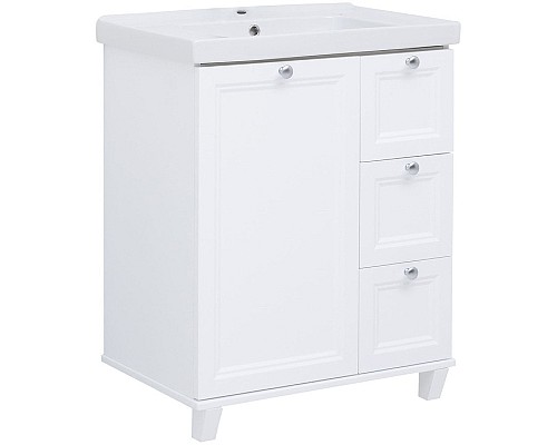 Тумба под раковину Aquanet Амели 70 261988 Белая матовая