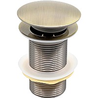 Донный клапан SantiLine SL-110 click-clack Бронза