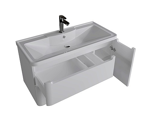 Тумба под раковину Grossman Адель 100 1010001 подвесная Белая