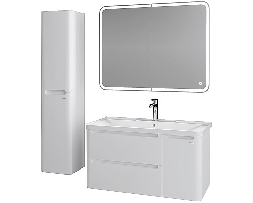 Тумба под раковину Grossman Адель 100 1010001 подвесная Белая