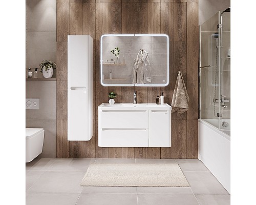 Тумба под раковину Grossman Адель 100 1010001 подвесная Белая