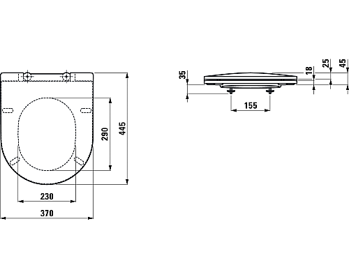 Крышка для чаши Laufen Pro 8.9896.6.000.000.1