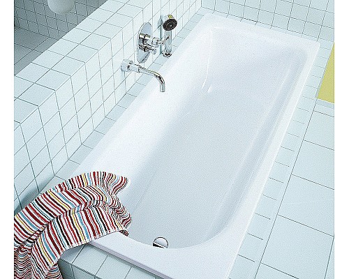 Стальная ванна Kaldewei Eurowa 312 170x70 119812030001 без отверстий под ручки