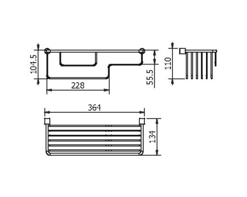 Мыльница хром LANGBERGER 10560A