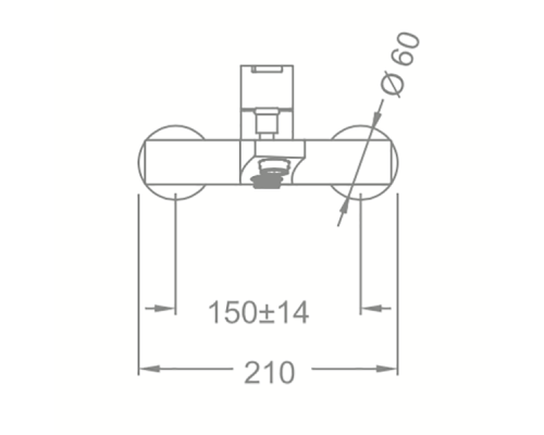 Смеситель для ванны Schein Swing 43205/8007020 Хром