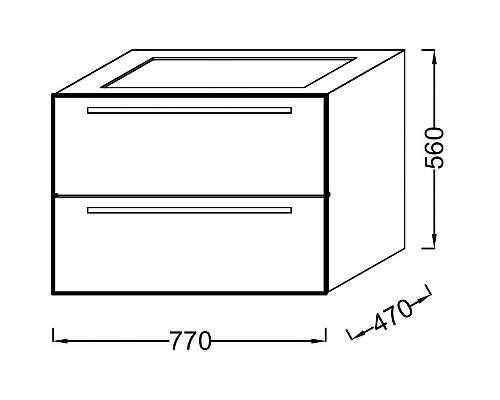 Тумба под раковину Jacob Delafon Struktura 80 EB1277-E16 подвесная Ореховое дерево
