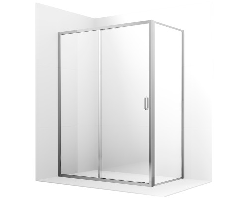 Душевой уголок Ambassador Forsa 110х80 17021117AX-80AX профиль Хром стекло прозрачное