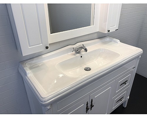 Тумба с раковиной Comforty Палермо 120 00004142367 Белая