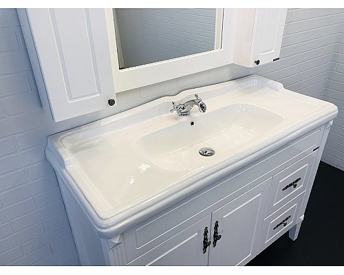 Тумба с раковиной Comforty Палермо 120 00004142367 Белая