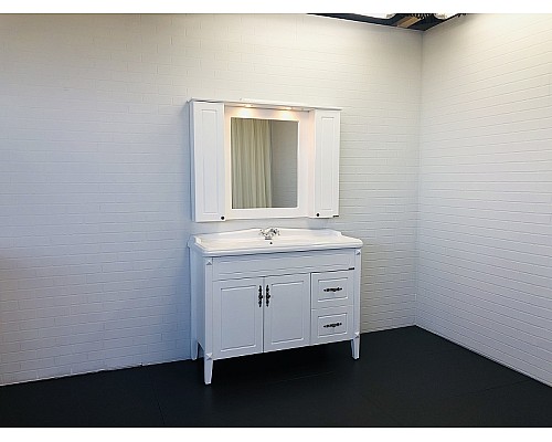 Тумба с раковиной Comforty Палермо 120 00004142367 Белая