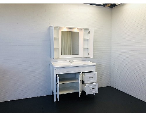 Тумба с раковиной Comforty Палермо 120 00004142367 Белая