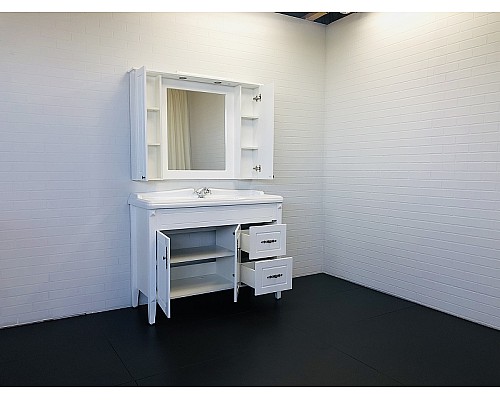 Тумба с раковиной Comforty Палермо 120 00004142367 Белая