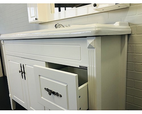 Тумба с раковиной Comforty Палермо 120 00004142367 Белая