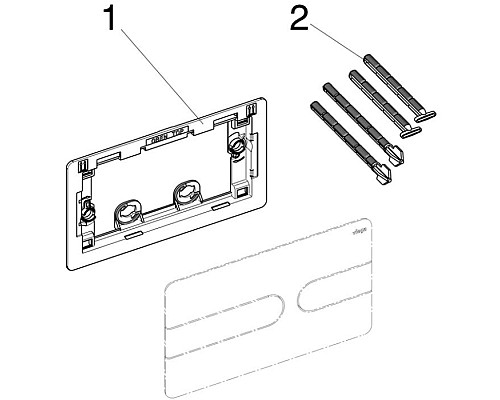 Клавиша смыва Viega Prevista Visign for Style 8613.1 773151 Белая матовая