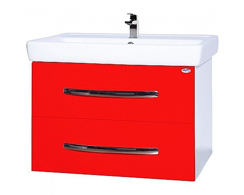 Тумба под раковину Bellezza Рокко 60 4635309670034 подвесная Красная Белая