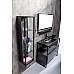 Пенал Armadi Art Loft высокий антрацит, полки стекло