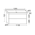 Тумба с раковиной Burgbad Iveo 120 SFEN120F2834G0161C0001*1 подвесная Дуб фланелевый