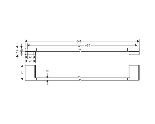 Полотенцедержатель Hansgrohe AddStoris 41747700 Белый матовый