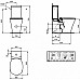 Унитаз компакт Ideal Standard Connect Air E013701 без бачка и сиденья