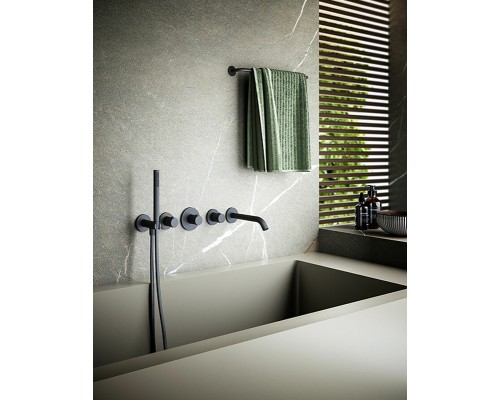 Смеситель для ванны Paffoni Modular Box MDE001CR с термостатом Хром