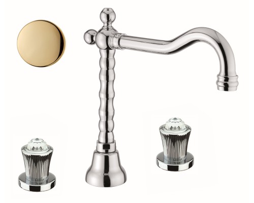 Смеситель для раковины Fiore Venere Sky Swarovski® золото