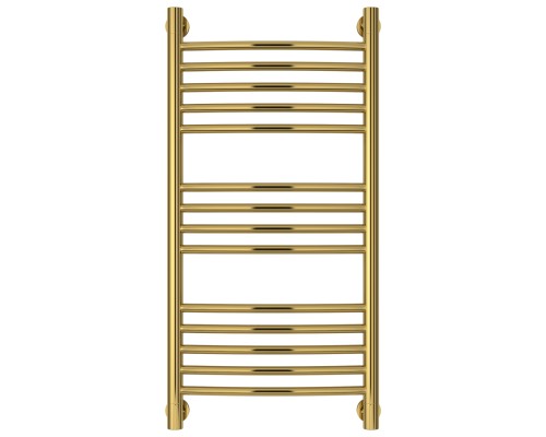 Полотенцесушитель водяной 800х400 перемычка выгнутая золотой Сунержа Богема+ 03-0221-8040