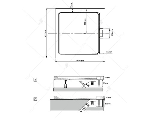 Сифон для душевого поддона RGW Q10-C 03241100-10 Хром