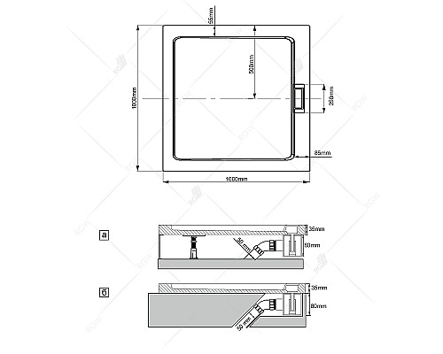 Сифон для душевого поддона RGW Q10-C 03241100-10 Хром