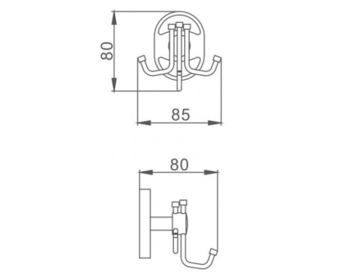 Тройной крючок Frap F19 F1905-3 Хром