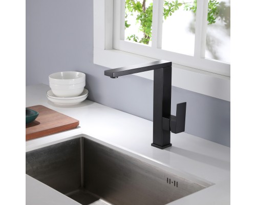 Смеситель ABBER Daheim AF8214B для кухни, черный матовый