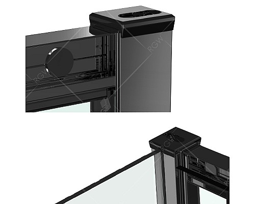 Душевой уголок RGW Classic CL-48B 150x100 32094805-014 Черный матовый