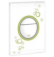 Клавиша смыва Grohe Nova Cosmopolitan Print Белый глянец/зеленый