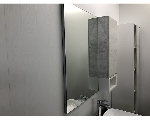 Зеркало со шкафом Comforty Прага 90 00004136263 Дуб Белый