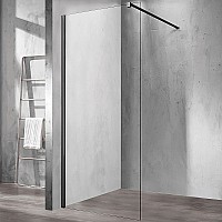 Душевая перегородка Vincea Walk-In 80 VSW-1H800CLB Черный матовый