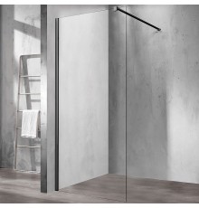 Душевая перегородка Vincea Walk-In 80 VSW-1H800CLB Черный матовый