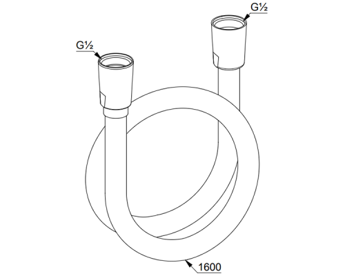 Душевой шланг Kludi Supra 6107291-00 Белый Хром