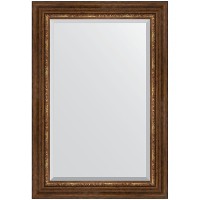 Зеркало Evoform Exclusive 96х66 BY 3439 с фацетом в багетной раме - Римская бронза 88 мм