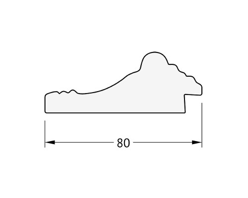 Зеркало Evoform Exclusive-G Floor 199х110 BY 6349 с гравировкой в багетной раме - Сусальное золото 80 мм