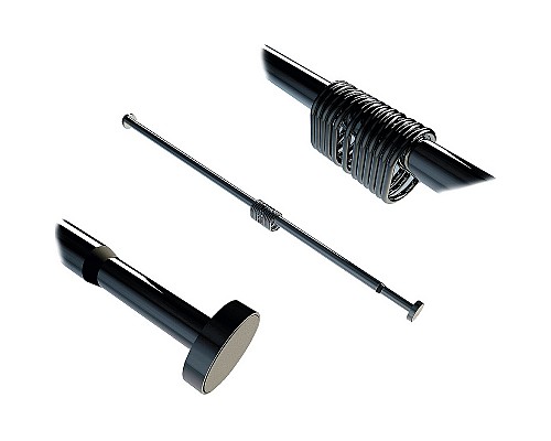 Карниз для ванны WasserKRAFT Elbe SC-721121 Черный матовый