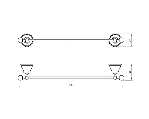Полотенцедержатель Migliore Provance 17708 Золото