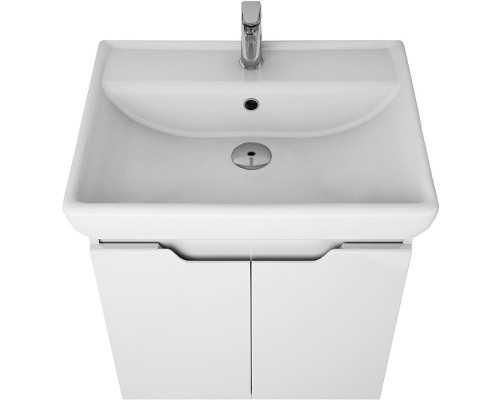 Тумба под раковину Dreja Q (D) 60 99.1001 подвесная Белая