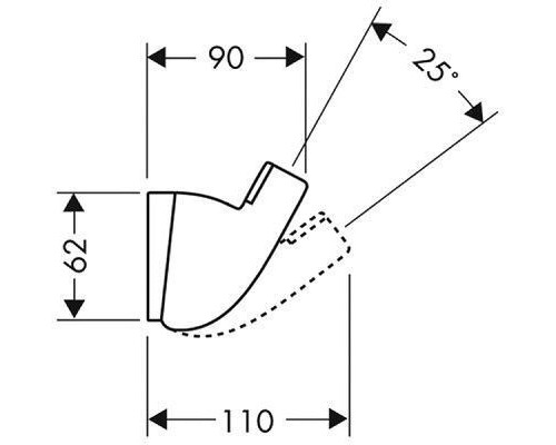 Держатель для ручного душа Hansgrohe Porter A 27520000