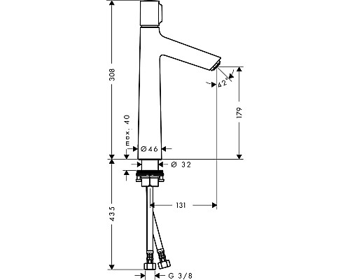 Смеситель для раковины Hansgrohe Talis Select S 72045000 Хром