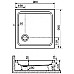 Акриловый поддон для душа RGW Acrylic Style 90x90 16180199-11 Белый
