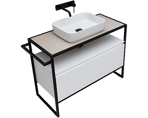 Тумба под раковину Allen Brau Priority 100 1.31003.WM Белая матовая