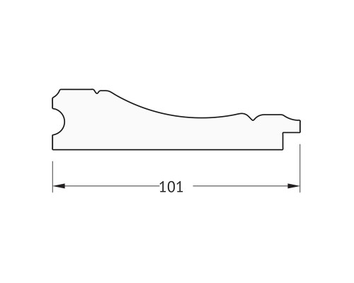 Зеркало Evoform Exclusive Floor 204х84 BY 6132 с фацетом в багетной раме - Вензель серебряный 101 мм