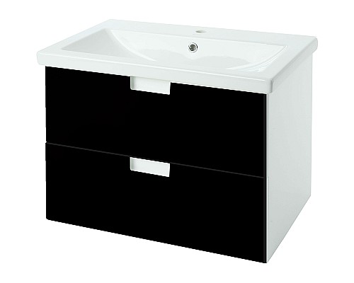 Тумба под раковину Bellezza Пегас 80 4630413270040 подвесная Черная