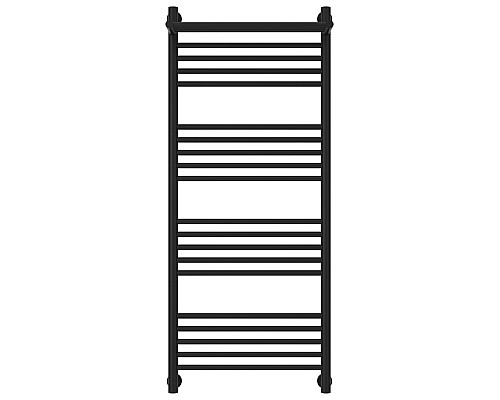 Полотенцесушитель водяной 1200х500 черный матовый Сунержа Богема с полкой+ 31-0223-1250