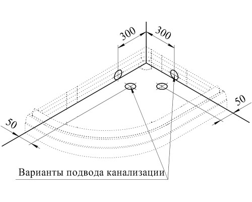 Акриловый поддон для душа Radomir 120x90x16 R 1-11-0-2-0-010 Белый