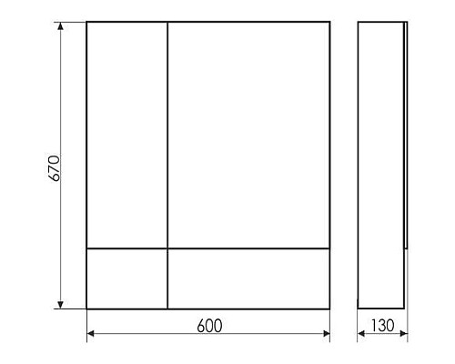 Зеркальный шкаф Comforty Ницца 60 00003120774 Сосна лоредо